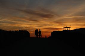 Backlighting Sunset at sky