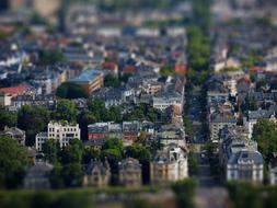 City Road and Building miniature
