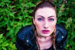 Girl Yaroslavl green garden