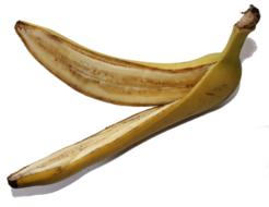 Tasty sweet sliced banana
