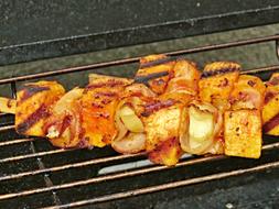 grilled vegetables with spices