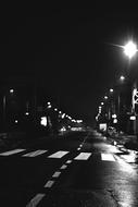 night street road