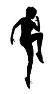 woman silhouette female sexy sport