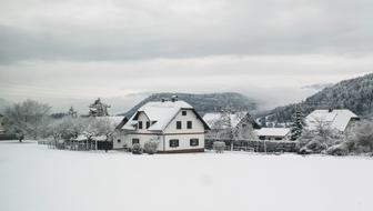 Snow Houses Nature