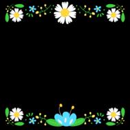 flowers at dark background design