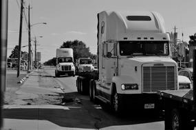 Trailer Truck Engine