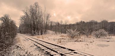 Railroad Tracks Perspective