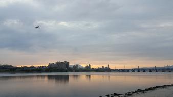 Taipei Taiwan River sunset