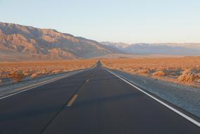 driving road in the desert