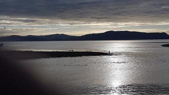 sea surface in the sun