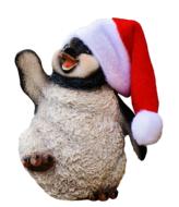 Christmas Penguin Santa Hat