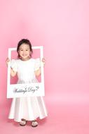 Child Korea white dress