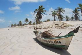 Mangue Seco Bahia beach Boat