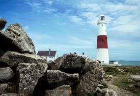 Portland Bill Lighthouse Rocky