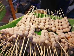 pork kebab on a stick