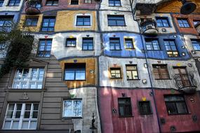 colorful Building Architecture wall