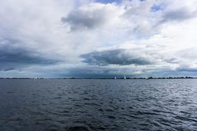 Clouds Water Sailing