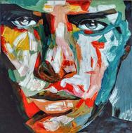 colorful Art of Male face