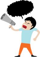 megaphone business speaker drawing