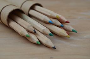 Colored Pencils Wooden