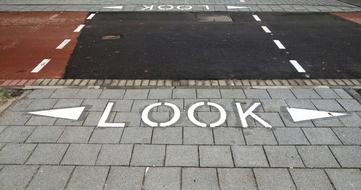 Text Sidewalk Crossing