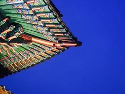 Hanok colors tample roof