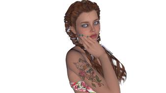 Blue Eyes Brown Hair Green Nails