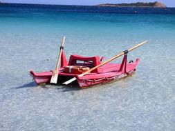 Lifeboat Sea in Sardinia