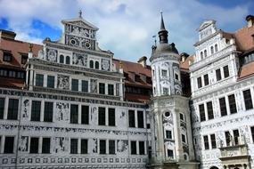 building in the historic center in Dresden, Germany