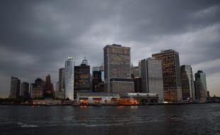 New York City Lights at evening