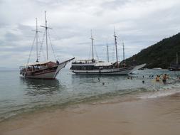Vessels Schooners Beach view
