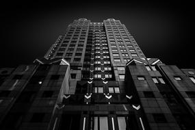 Black And White Architecture skyscraper