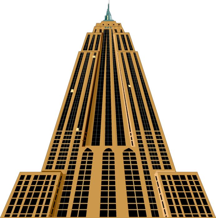 painted skyscraper is the symbol of New York