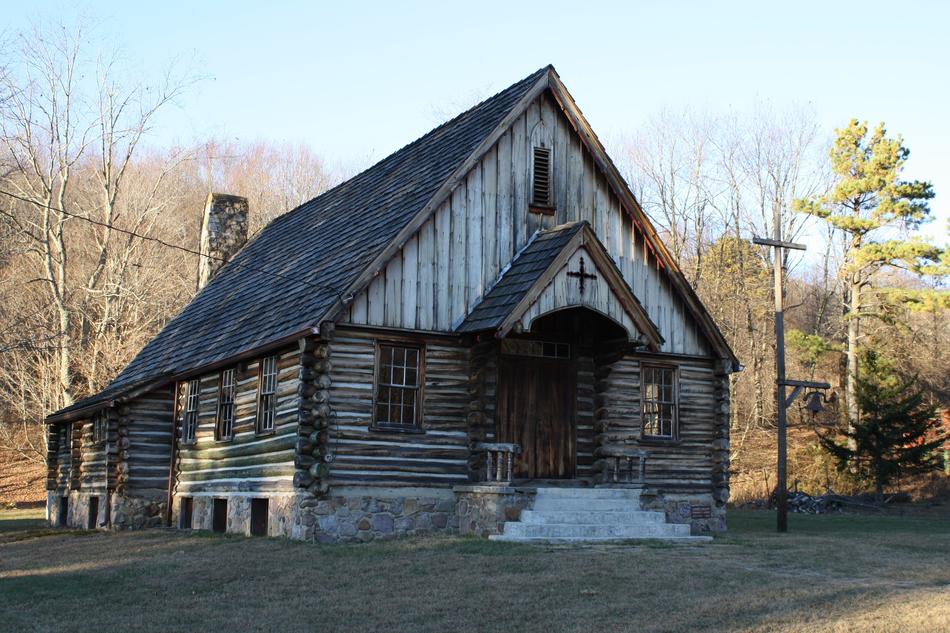 Log Church Old Religion