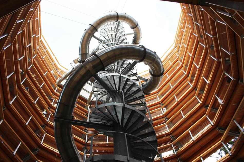 twisting staircase to the light
