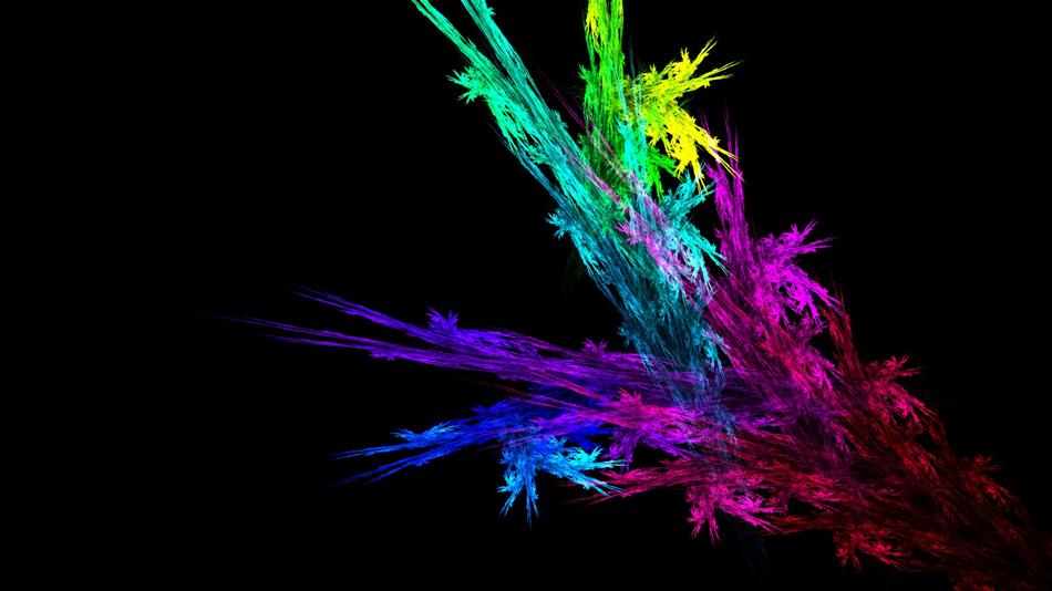 colorful crystals, wallpaper, abstract background