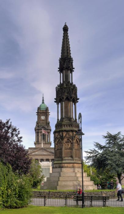 historic architecture with tower and spire