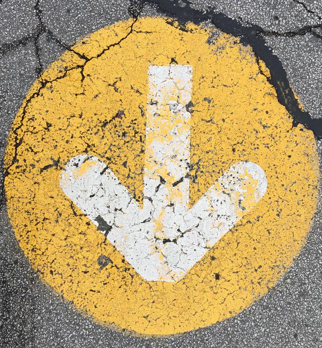 Arrow Cracked Symbol