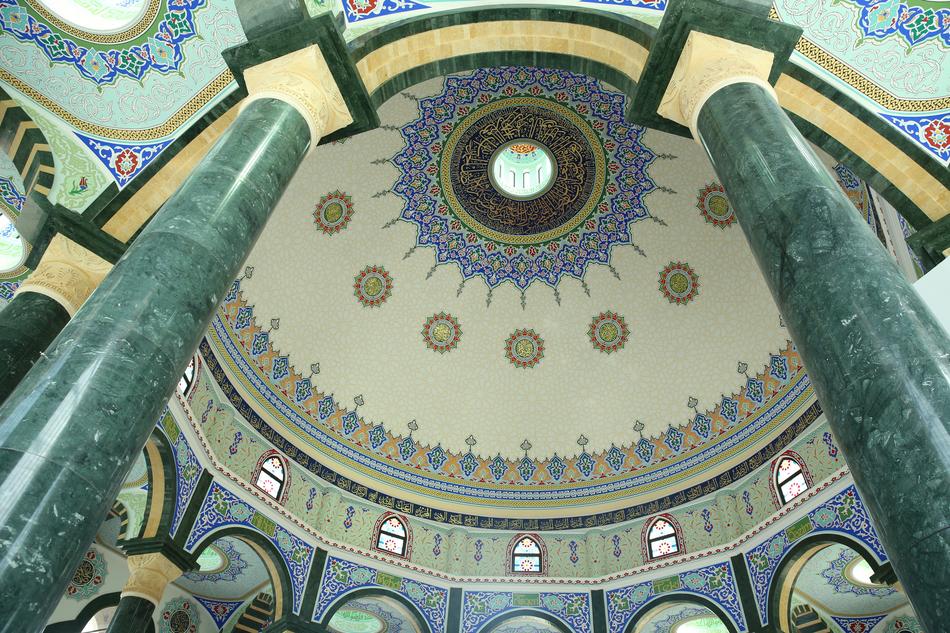 mosaic inside a temple in Albania