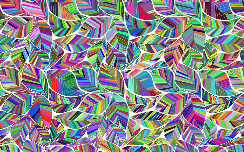 colored patterns in the background
