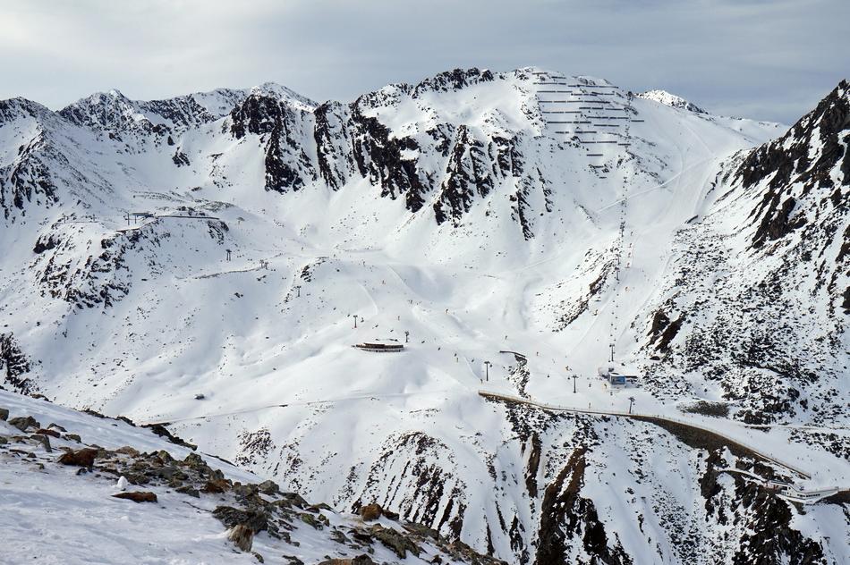 snowy mountain cold