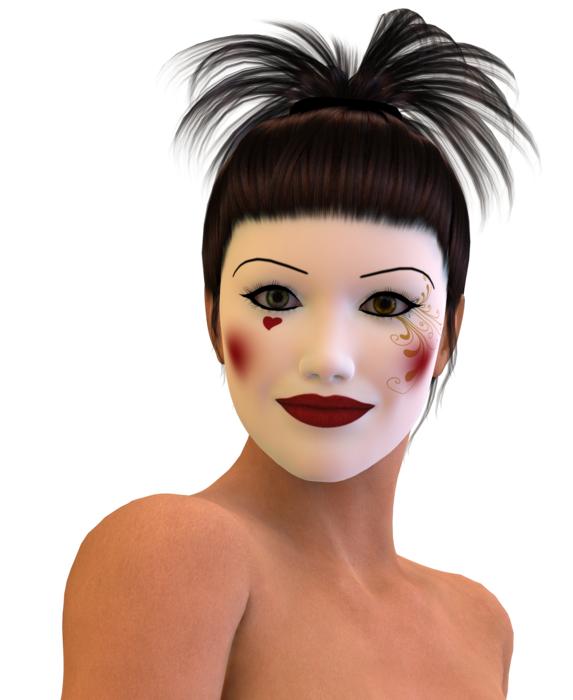 woman friendly make up face mood