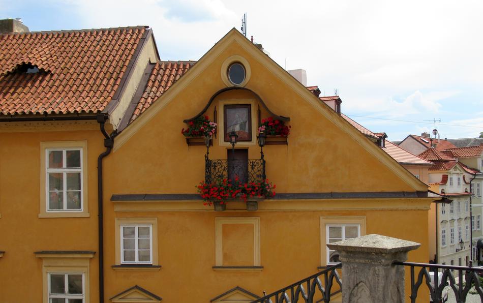 architecture near Charles Bridge in Prague