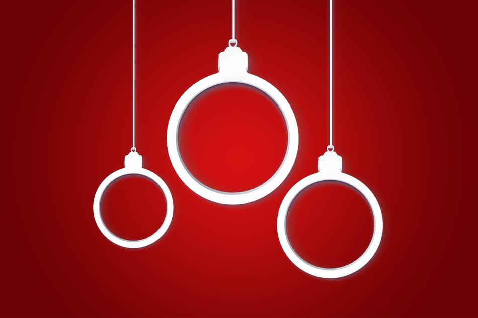 christmas ornament concept background