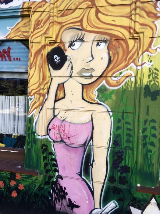 Grafitti on Hamburg Hill