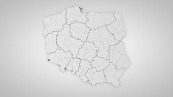 Poland 3D Model map