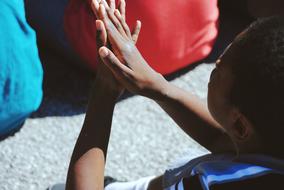 hands of an african child