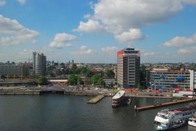 City Port Architecture and river