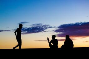 People sunset