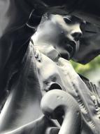Child, bottom view of stone Sculpture